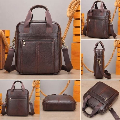 Genuine Leather Shoulder Messenger Bag Brawn